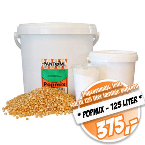 PopMix "Stor" 125 liter popcorn