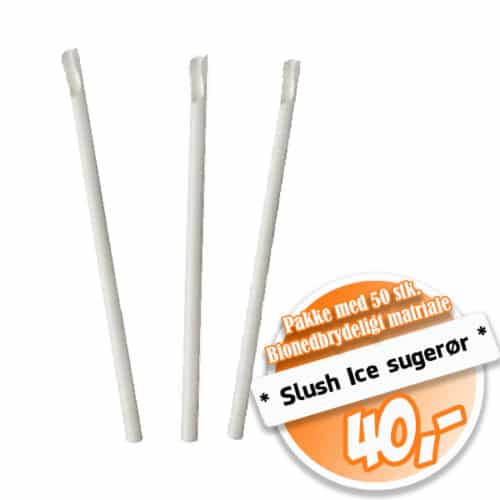 Slush Ice sugerør - 50 stk.